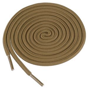 Outdoor Round Shoelaces Sporting Shoe Laces Shoestrings 2 Pairs Yellow Brown